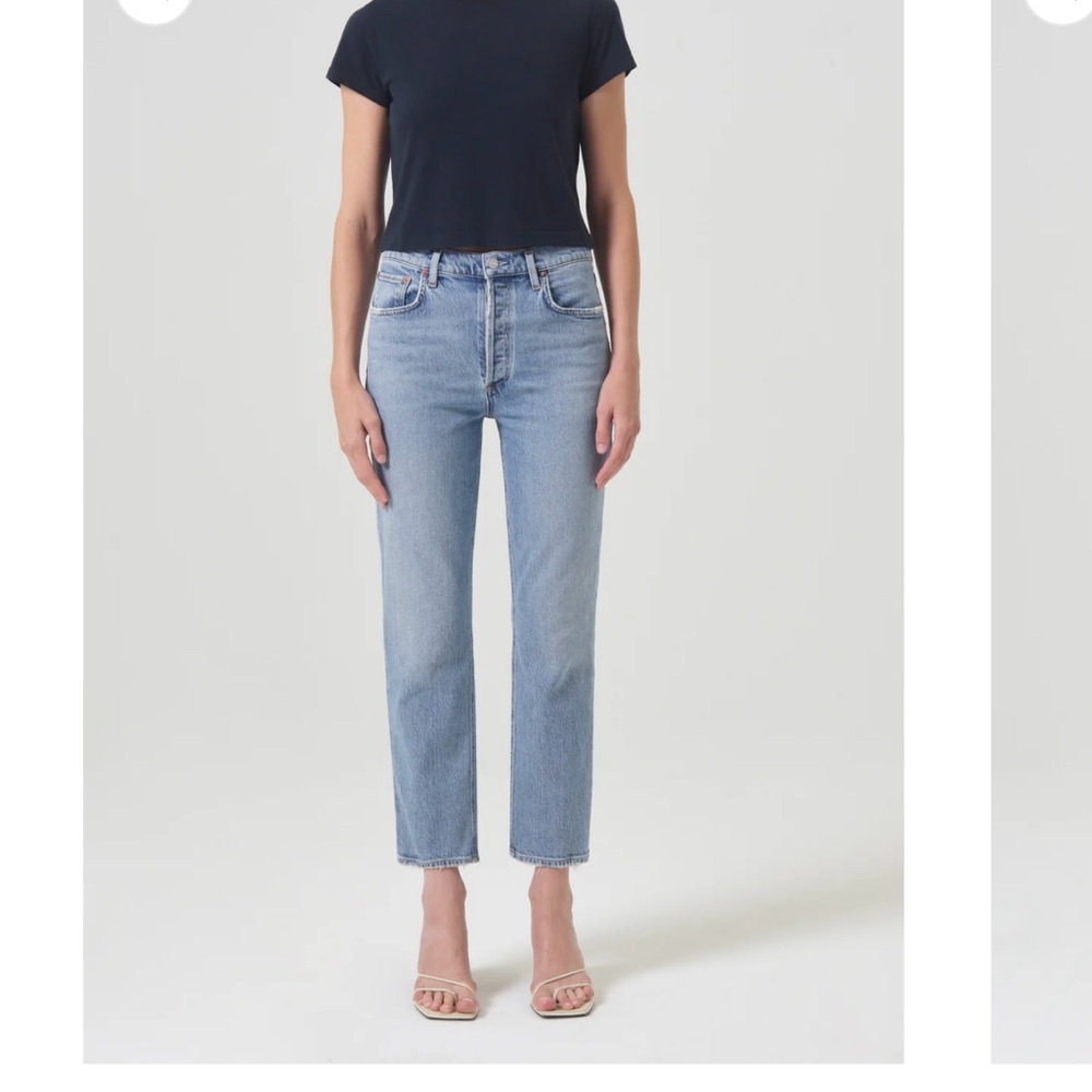 Agolde Riley Hi Rise Straight Crop - Like new